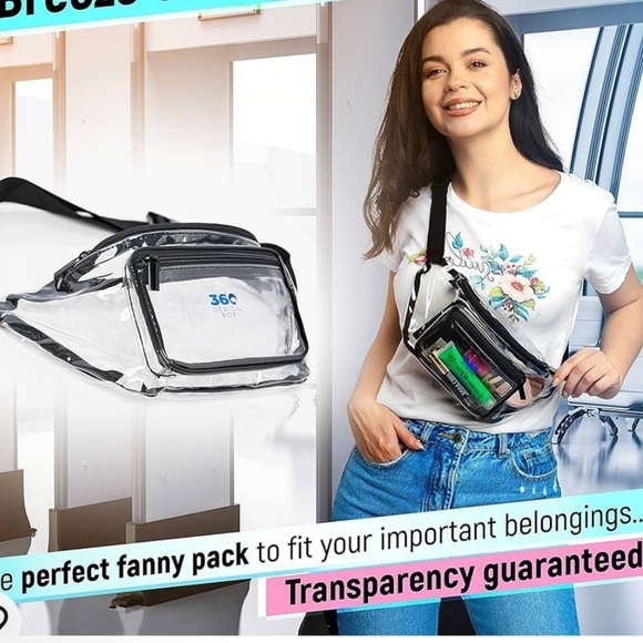 Handbags - Clear Fanny Pack 💗Stadium Approved | Clear Bag for Concerts